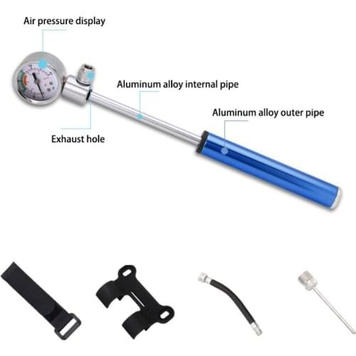 High Pressure MTB Bike Compact Suspension Fork & Rear Shock Pump 210 psi