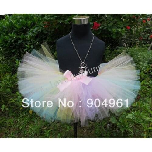 Girls Candy Tutu Skirt Fluffy Ball Gown Ballet Skirt Baby Birthday Costume Clothing