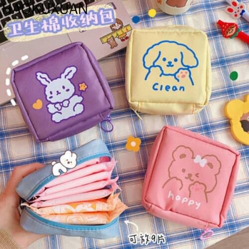 2021 Korea Kawaii Ins Large Capacity Storage Bag Cute Puppy Cosmetic Coin Purse