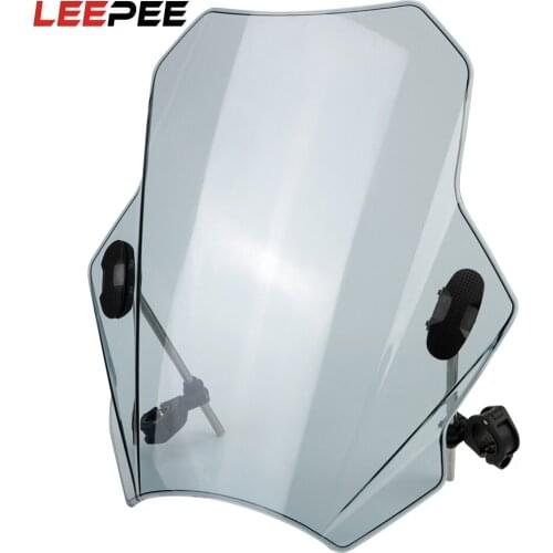LEEPEE Windshield Covers Adjustable Windscreen Motorcycle Windscreen For HONDA CBR600RR CB1000R GXSR 600 750 For MT07 MT09