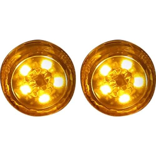 2x Car Door Magnetic Anit Collision Theft Warning Lamp SUV Van Round Safety Emergency LED Light Car Styling Interior Accessories