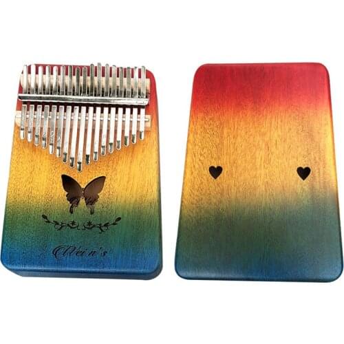 Kalimba 17 Keys Thumb Piano High Quality Handguard Wood Mahogany Mbira Body Musical Instruments Kalimba Piano Creative Music Box