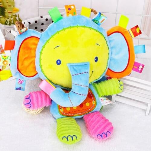 Plush Soft Plush Baby Toy Cloth Animal Toy Baby Travel Play Arch Stroller Crib Accessory Stripe Cotton Travel Hanging Toys Gift