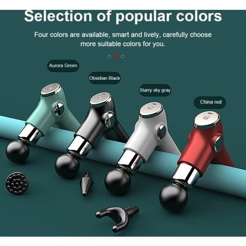 Portable Fascia Gun Muscle Meridian Relaxation Massage Guns Mini Electric LCD Fitness Apparatus Massager Sports Health Equipment