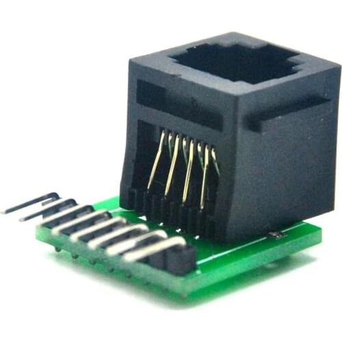 RJ45 8-pin Connector Breakout Board Kit For Cat5/Cat5e/Cat6 Ethernet Cable