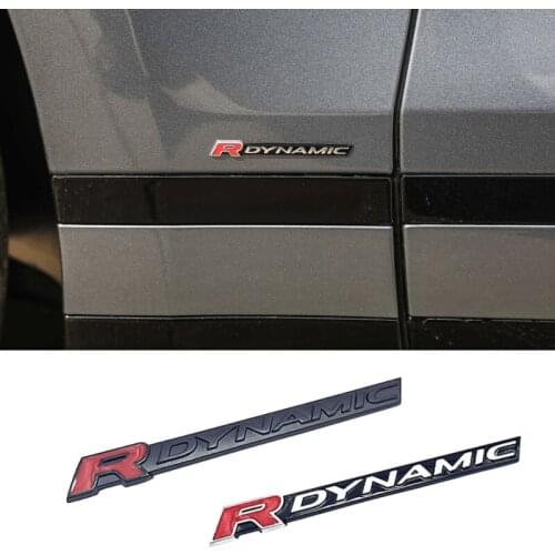 Alloy Car Styling Rear Trunk Emblem Auto Fender Side Sticker Decoration for Land Rover R DYNAMIC Logo Velar L405 P38 Range Rover