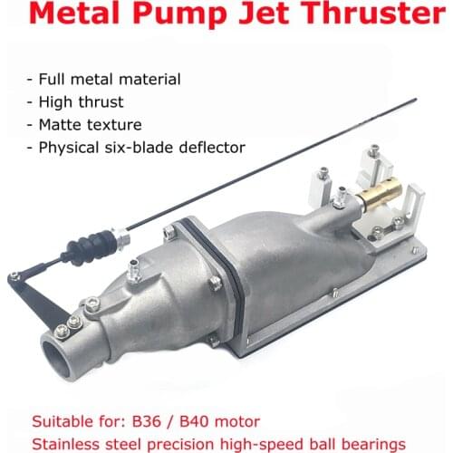 35mm Metal Pump Jet Thruster Drive Aluminum Alloy Water Jet Ejector Spray Water Underwater Propulsion for RC Boat Ship Model