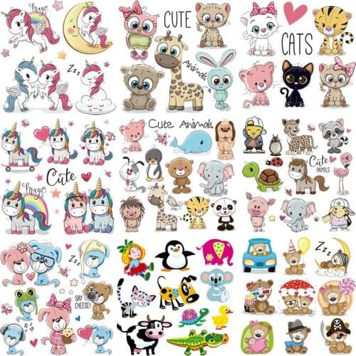 Iron On Patches For child Shirt Clothes Heat Transfer Accessories Stickers Fashion Patches