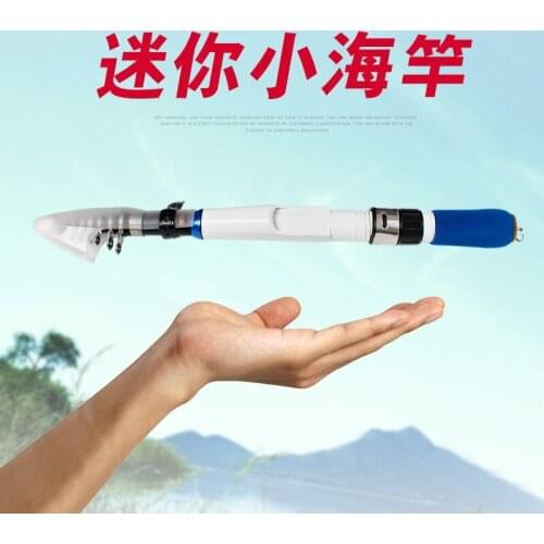 Ultra short Mini fishing rod small sea rod throwing rod river fishing rod carrying convenient sample surf rod fishing pole