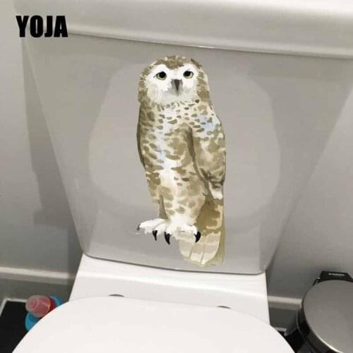YOJA 11.5X23.7CM Owl Cartoon Hand Painting Mural Art Wall Sticker Toilet Decal Bedroom Home Decor T5-0570
