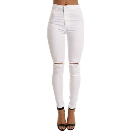 Брюки Женские 2021 Women Casual Straight Daily Slim Jeans Solid Hole Long Jeans Zippers Sexy Skinny Pants Trousers Fast Shipping