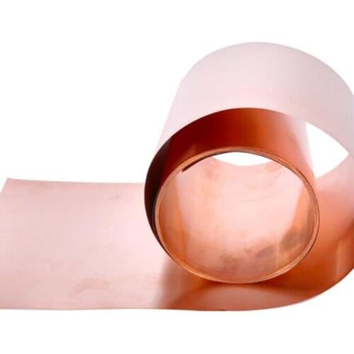1m/lot 0.1mm 0.2mm 0.3mm 0.5mm 0.8mm 1mm Copper strip Copper Sheet Copper Plate skin red copper Purple copper foil Half-Hard
