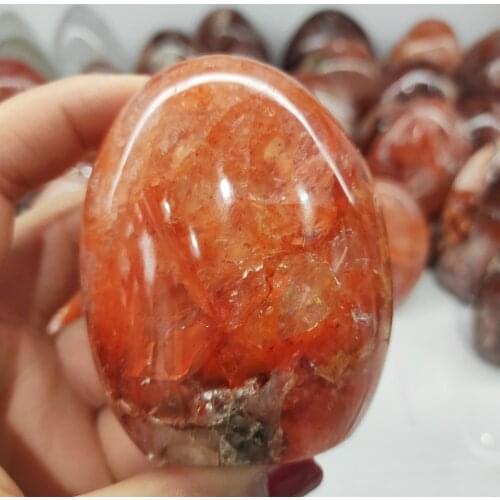 1pcs Carnelian Flame Natural Red Agate Quartz Free Form Crystal Decoration Healing Reiki