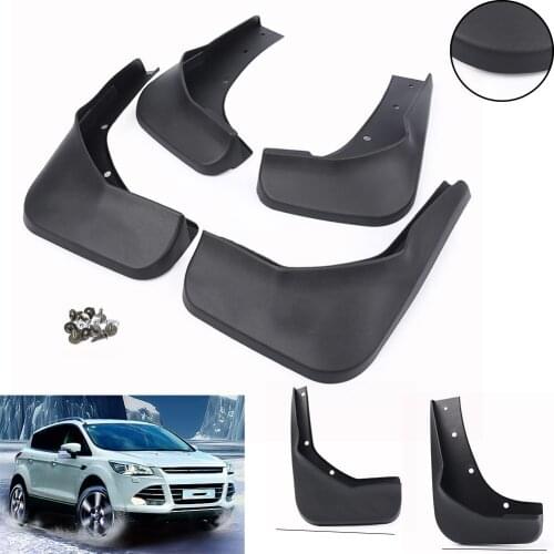4PCS Car Splash Guards Mud Flaps Full Set Front Rear Mudguard for Ford Kuga II 2013 2014 2015 2016 2017 2018 2019