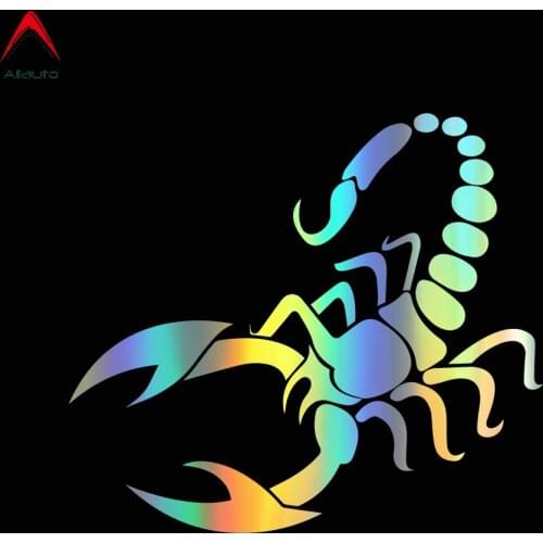 Aliauto Personality Scorpion Car Sticker and Decals Reflective Laser Car Styling 3D Stickers Waterproof Sunscreen,13*11.5cm