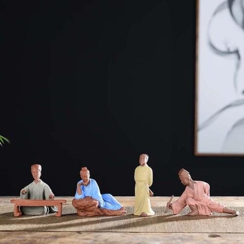 Small Ornaments Tea Set Piano, Chess, Calligraphy and Painting Flower Pet Bonsai Bonsai Decoration Figure Landscape Chinese Tea