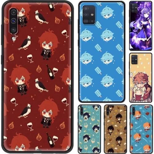 Smartphone Case for Samsung Galaxy M31s M51 M31 M62 M30s M21 M11 M01 Cover Cute Genshin Impact Shell