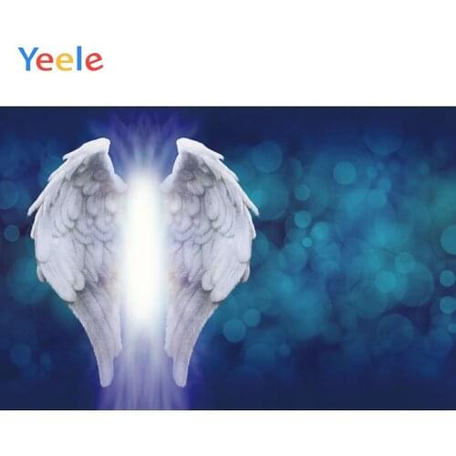 Angel Wings Backdrop Newborn Baby Shower Kids Birthday Party Portrait Custom Wedding Photography Background For Photo Studio