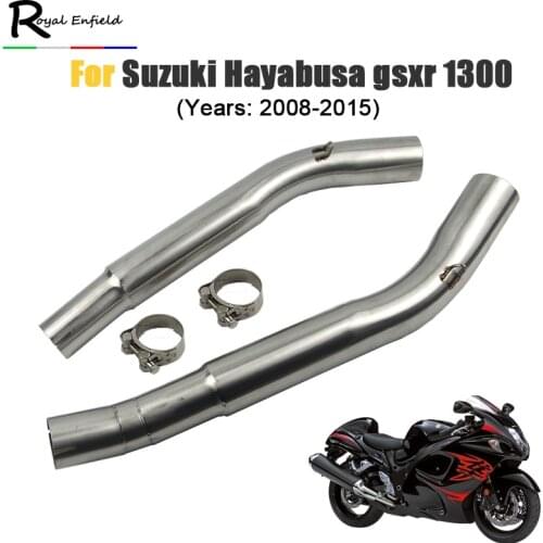 GSX1300R Hayabusa Slip-on Motorcycle Exhaust Middle Link Pipe Section Adapter For Suzuki Hayabusa GSXR1300 2008-2015