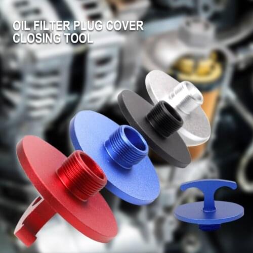 Oil Filter Plug Tool Aluminum Alloy Plug Cap for 2013-2018 Dodge RAM Turbo Cummins 2500/3500 Diesel Engine Oil Changing Tool