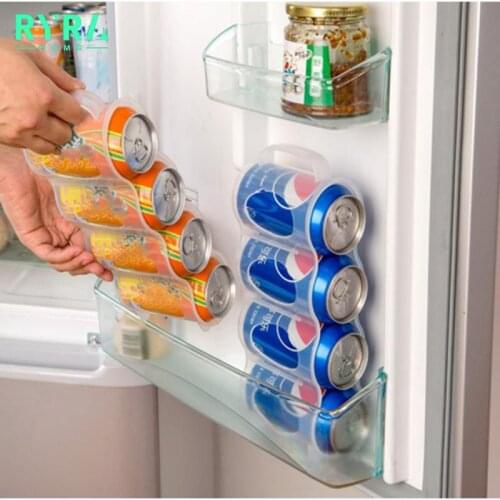 1 Pcs Beer Soda Drink Can Storage Box Kitchen Fridge Drink Bottle Holder Fridge Refrigeration Storage Organizer Rack Shelf