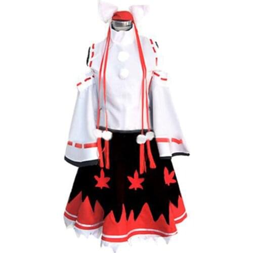 2019 Touhou Project Inubashiri Momiji Cosplay Costume with hat ears