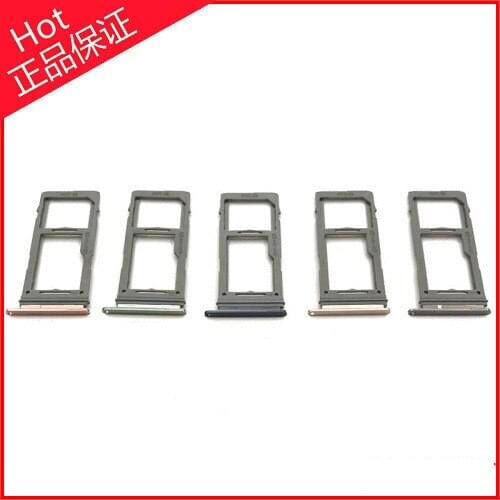 Phone SIM SD Card Single/Dual Slot Tray For Samsung Galaxy S10 S10E card slot card tray original S10+G9750phone sim card holder