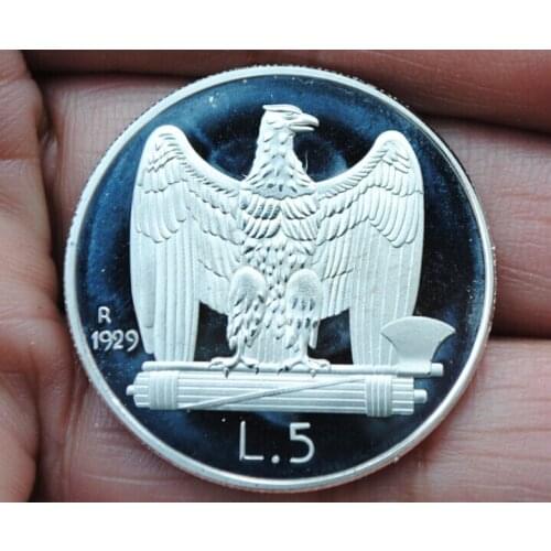 Eagle of Italy Kingdom 30mm Metal Coin Plated Commemorative Coin Badge medal for collection Arts Gifts Souvenir