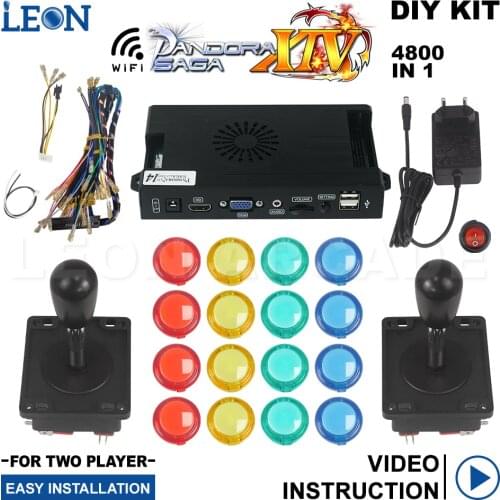 Pandora Box Saga 14 Transparent Arcade Button Concave 30mm No Led Spanish Style Diy Arcade Joystick Pandora Box 3d Wifi Jamma