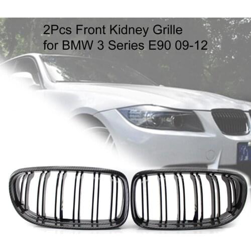 2Pcs Front Kidney Grille 51137201969 51137201970 for BMW 3 Series E90 09-12 Car Accessories