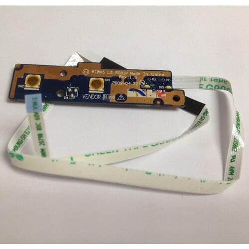 Power button board w/ Cable For Lenovo G450 G550 Series,P/N LS-5081P