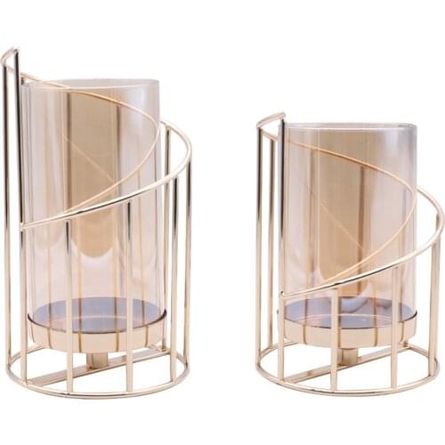 Nordic Romantic Luxury Candlestick Decoration Living Room Table Decoration Candlelight Dinner Props For Any Candle Or high grade