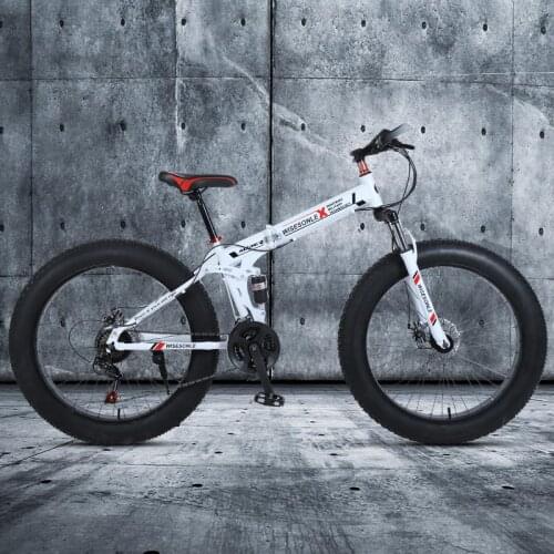 Snow bike 4.0 tires 26 inch 7/21/30 speed double disc brake folding mountain bike bicycle Russian shipping