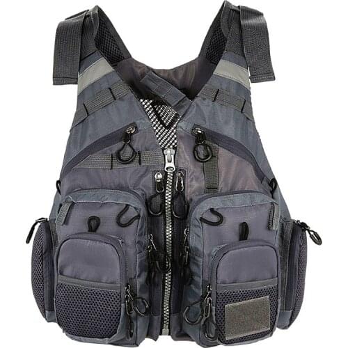 Outdoor Life Safety Jacket Men Breathable Sport Life Vest Swimming Sail Waistcoat Survival Utility Vest