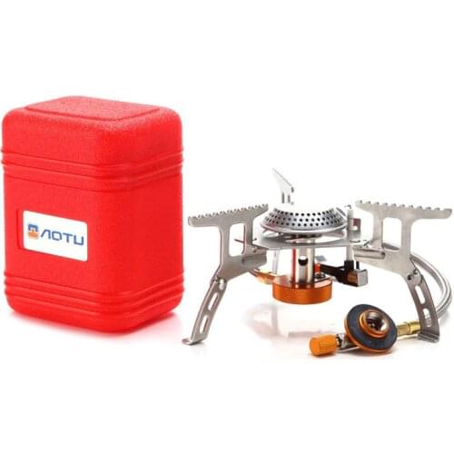 Outdoor 3500W Igniter Camping Gas Stove Portable Outdoor Folding Gas Stove Camping Equipment Hiking Picnic