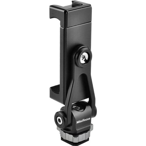 Universal Phone Holder Tripod Mount Camera Hot Shoe Smartphone Clip for DSLR Camera Cold Shoe Mobile Phone Clamp Tilt Bracket