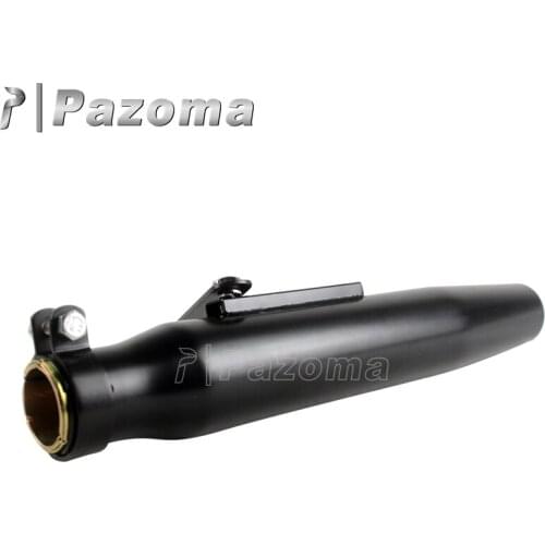 Vintage Black Motor Iron Exhaust Pipe Muffler Motorbike Silencer for Bobber Chopper Cafe Racer Motorcycles