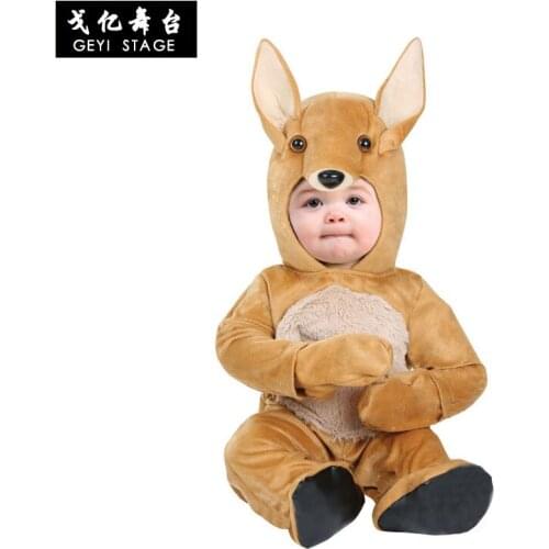 Australian Kangaroo Costume Halloween Stage Performance Infant Cute Kangaroo One-Piece Costume