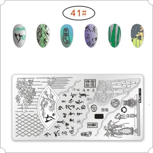 1 Pc 6.5*12.5cm Optional Flower Various Pattern Nail Art Image Stamp Stamping Plates Nails Templates DIY Plate Tools
