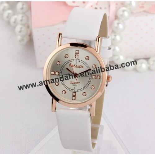 100pcs/lot Fashion Men Sports Watches Candy Women Quartz Rhinestone Watch Analog Crystal Display Dress Rose Womage Wristwatches