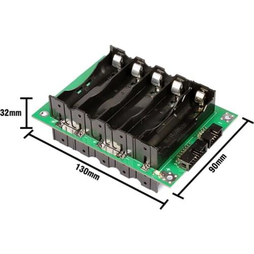 10S 18650 power bank case 36V battery pack lithium balance circuits 25A 50A bms ebike electric car bicycle 18650 battery holder