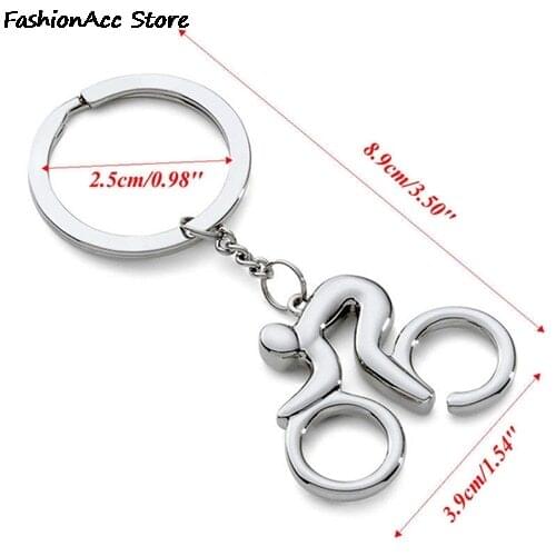 Auto Bike Shaped Bicycle Keychain Metal Key Chain Party Gifts Souvenir Keyring 1Pc