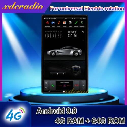 Xdcradio 13.6" Android 9.0 Car Radio For Universal Toyota Fiat Honda Nissan Hyundai VW Ford Jeep Suzuki Mazda Electric Rotation