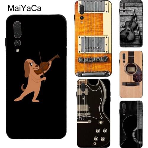 MaiYaCa Musical Violin Guitar Case For Huawei P20 P10 Lite P40 P30 Pro P Smart 2019 Z Mate 10 20 Lite 30 Pro Coque
