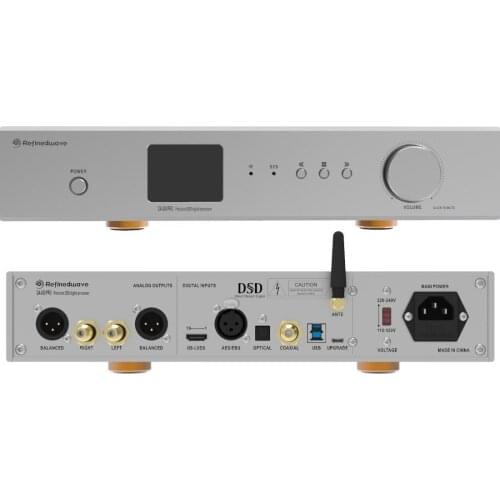 Refinedwave DA800 ES9038PRO DSD512 PCM768K FPGA FIFO Bluetooth 5.0 2.4\" LCD Hifi Fully Balanced DSD DAC Decoder USB 12S APTX-HD