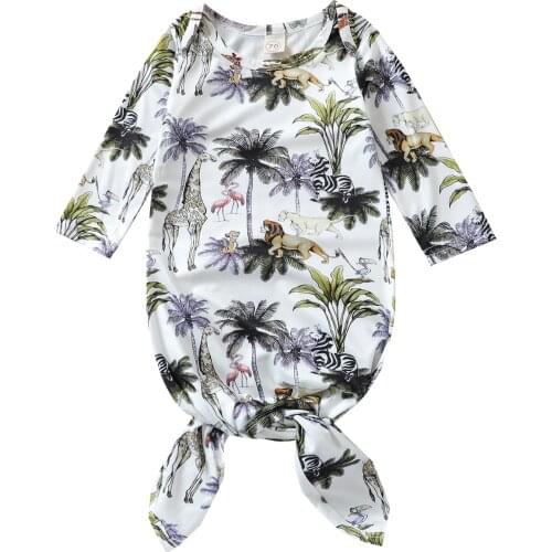 Baby’s Fashion Animal Forest Printing Quilt Comfortable Full Wrapped Toddler Newborn Sleeping Bag Childrens Sleepwear Homewear