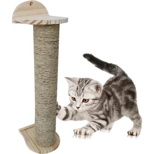 Pet Toy Sisal Cat Scratching Post For Cats Kitten Climbing Post Climbing Post Jumping Tower Toy Protecting Furniture
