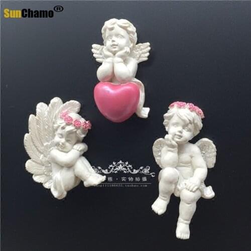 Small Angel Series Farmhouse Series Magnetic Stickers Refrigerator Fridge Magnet Souvenir Home Decoration Accessories