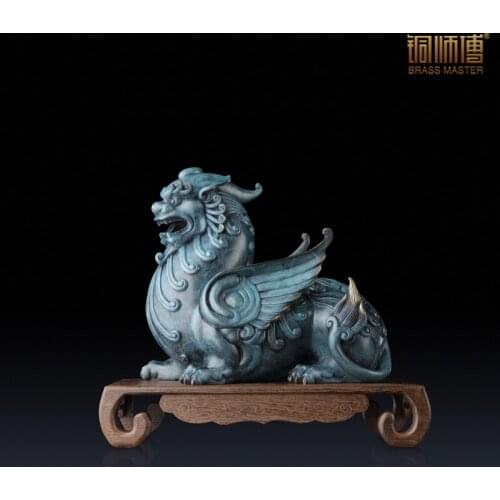 Copper copper ornaments: "master" Home Furnishing Crafts Ornament accessories Pixiu living room decoration