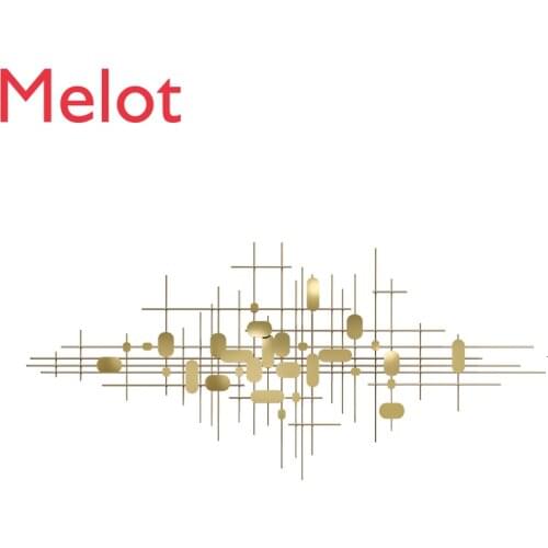 Metope Decorate Pendant A Living Room Sofa Background Wall Pendant Wall Ornament Metal Light Extravagant Modern Iron Art Wall